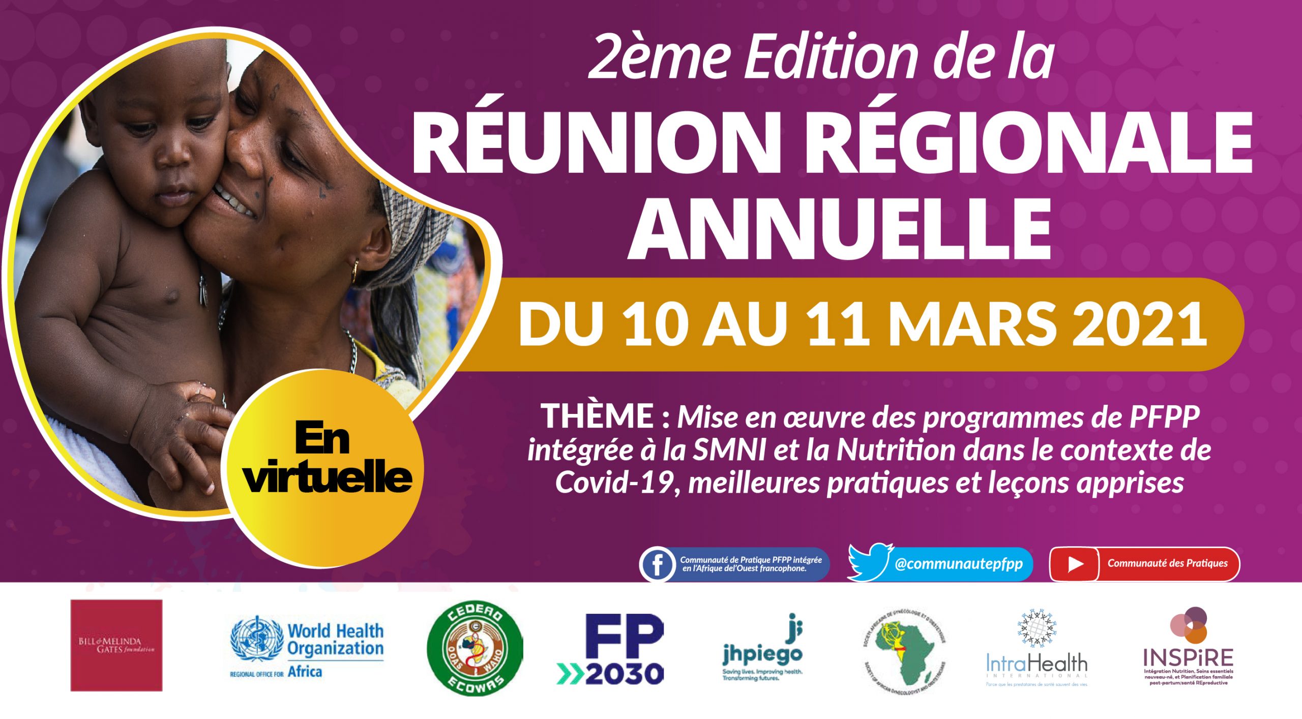 2ème réunion régionale annuelle du 10 au 11 mars 2021